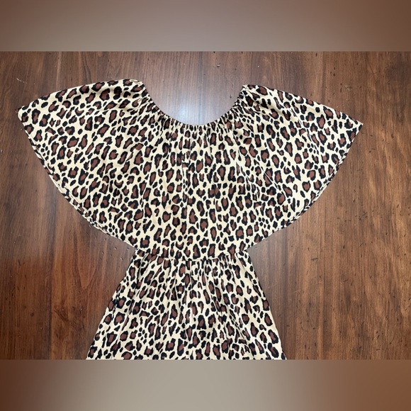 Show Me Your MuMu Leopard Pantsuit Size Small Jumpsuit Chic Fall Preppy Satin - Picture 10 of 16